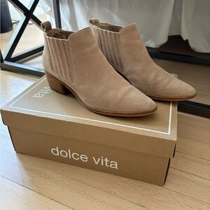 Dolce Vita Tan Ankle Boots